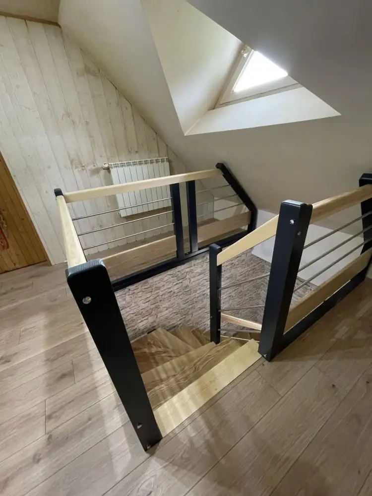 Garde-corps escalier bois sur mesure Évreux